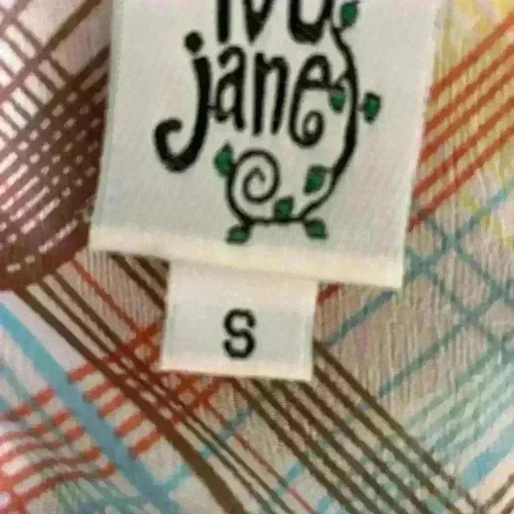 Ivy Jane Henley Boho Peace Blouse Size Small - Picture 6 of 6